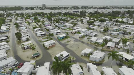 Luftaufnahme-Überschwemmungen-Und-Meeresanstieg-Auf-Der-Insel-San-Carlos-In-Amerika