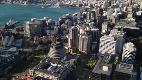 Beehive,-Wellington-in-New-Zealand