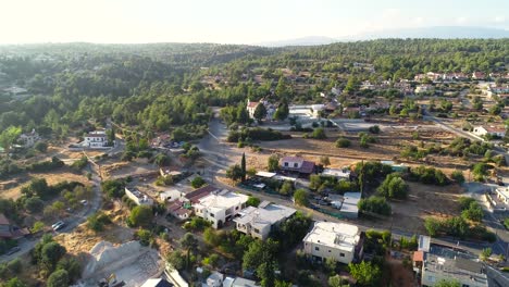 Aerial-drone-footage-of-Archangel-Michael-church-in-Souni-Zanakia,-Limassol,-Cyprus-1