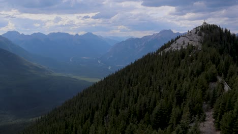 Cima-De-La-Montaña-De-Azufre-Pan-Right-Banff-Alberta