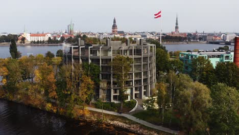 Vista-Aérea-Panorámica-De-Riga