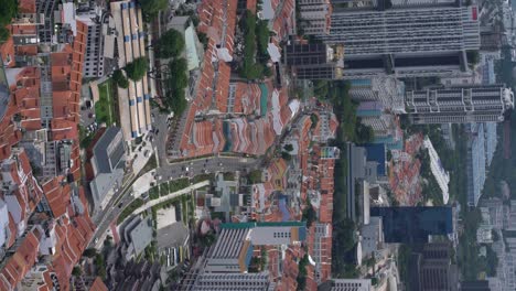 Vertical-video-:-Singapore-cityscape-as-seen-from-Central-Business-District