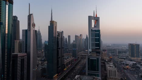 Downtown-Dubai-timelapse-day-to-night