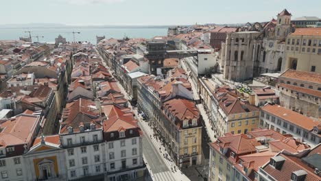 Lissabon-Innenstadt-Chiado-Luftbild