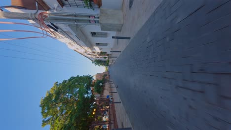 Verlassene-Padre-Billini-Straße-In-Der-Kolonialzone-Von-Santo-Domingo,-Dominikanische-Republik