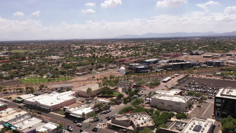 Wide-aerial-shot-of-Gilbert,-Arizona
