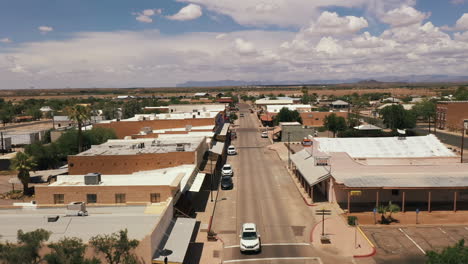 Calle-Principal-De-Florencia,-Arizona,-Un-Casco-Antiguo-Histórico
