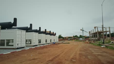 Containers-Power-Plant-in-Niamey,-Niger