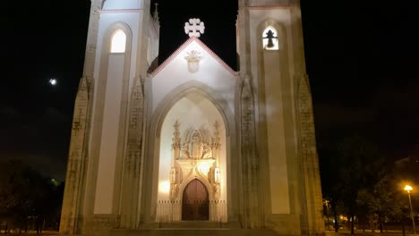The-Church-of-Santo-Constable-is-located-in-Campo-de-Ourique,-district-and-parish-of-Lisbon,-Portugal
