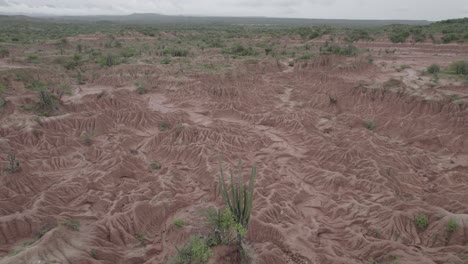 Aerial-View-Of-Tatacoa-Desert-At-Daytime-In-Colombia