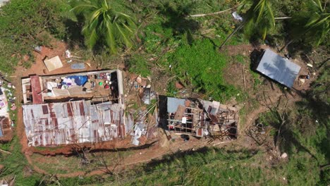 Casas-Destruidas-Por-El-Huracán-Fiona,-Samaná-En-República-Dominicana