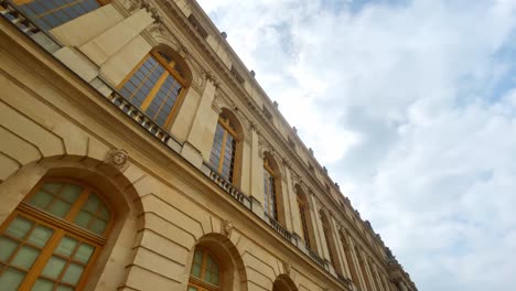 Exterior-View-Detail-Of-Versailles-Palace-In-France---low-angle-shot