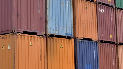 Smooth-shoot-of-industrial-Cargo-containers