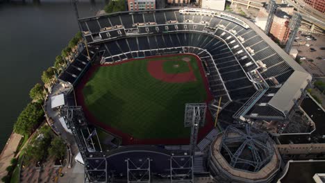 PNC-Park-in-Pittsburgh,-aerial