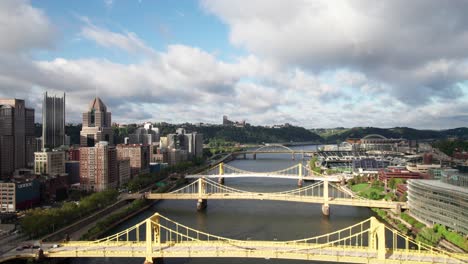 Pittsburgh's-Yellow-Steel-Bridges