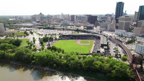 Aerial-panorama-of-downtown-Winnipeg