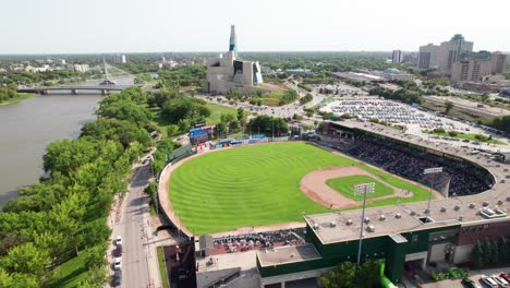 Drohnenaufnahme-Der-Innenstadt-Von-Winnipeg