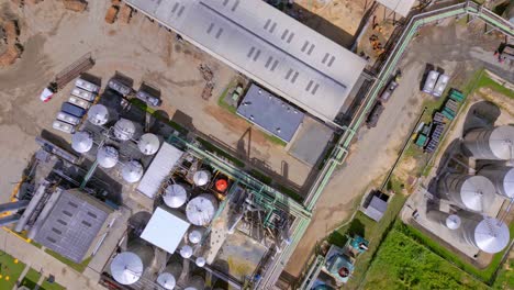 Aerial-view-of-large-Barcelo-Rum-Factory-with