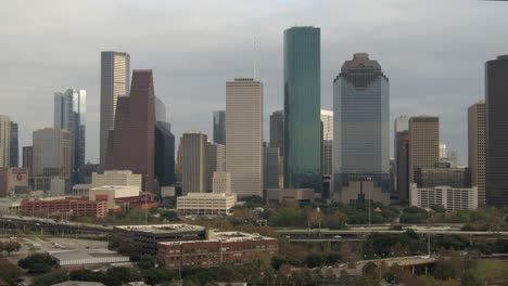 Aerial-view-of-downtown-Houston-area