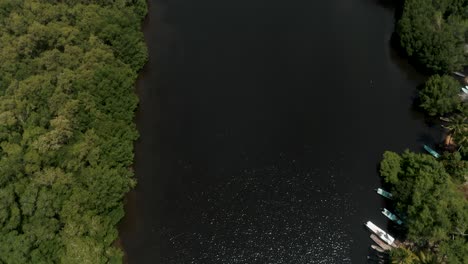 Aerial-View-Of-Acome-River-And-Dense-Vegetation-With-Salt-Flats-In-The-Distance