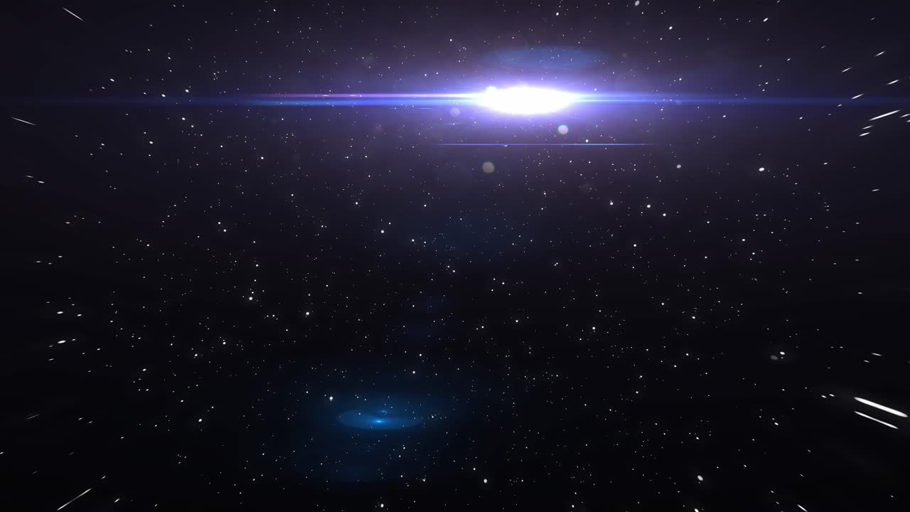 Bright Star In Space. 4K Free Stock Video Footage Download Clips