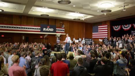 Evento-De-Campaña-Del-Partido-Republicano-Para-El-Presidente-Estadounidense-Que-Conduce-Al-Caucus-De-Iowa-Con-El-Senador-Rand-Paul