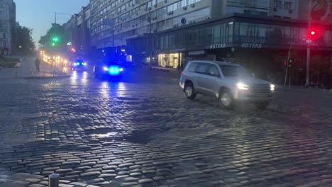 Motorcade-Of-Ukrainian-President-Volodymyr-Zelensky-Passing-In-Downtown-Kyiv-Kiev