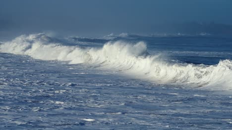 Beautiful-Slow-Motion-Slo-Mo-Ocean-Waves-Crashing-And-Breaking-Off-The-Sea-Shore-In-Hawaii