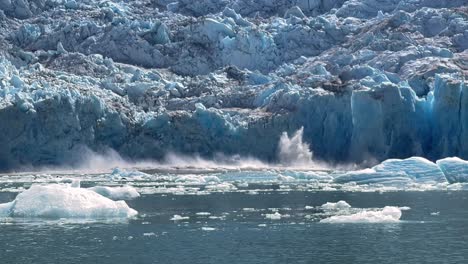 Tourists-In-Zodiac-Boats-Photograph-The-Calving-Of-Alaska'S-Sawyer-Glacier