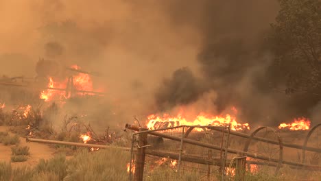 The-Dixie-Fire-Burns-Tires-On-A-Rural-Property-In-Northern-California