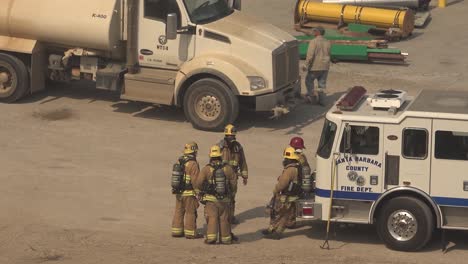 The-Tajiguas-Landfill-Burns-In-A-Hazmat-Situation-For-Santa-Barbara-County-Firefighters-During-The-Alisal-Fire