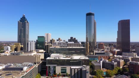 Rising-Aerial-Of-Downtown-Atlanta-Georgia-With-Skyscrapers-And-High-Rises