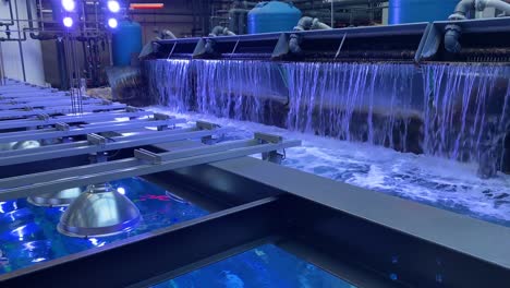 Machinery-Dumps-Water-Into-Tanks-To-Simulate-A-Coral-Reef-At-The-Georgia-Aquarium-In-Atlanta