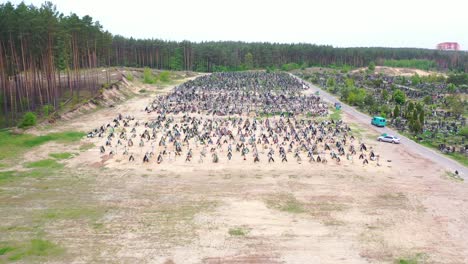 Shocking-Aerial-Of-Vast-Acres-Of-Fresh-Graves-In-The-Cemetery-In-Irpin-(Kyiv)-Ukraine-Following-Russian-Aggression-In-The-War