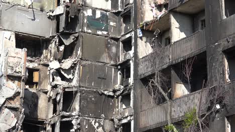 Borodianka,-Borodyanka,-Ukraine-Bombed-And-Rocketed-Apartment-Buildings-Where-Hundreds-Were-Killed-By-Russian-Occupation