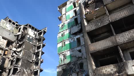 Borodianka,-Borodyanka,-Ukraine-Bombed-And-Rocketed-Apartment-Buildings-Where-Hundreds-Were-Killed-By-Russian-Occupation