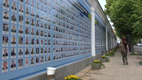 A-Large-Memory-Wall-Of-Fallen-Ukrainian-War-Heroes-Killed-By-Russian-Aggression-Along-A-Main-Street-In-Kyiv-Kiev