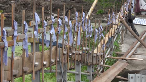 Crosses-Honoring-The-Dead-Line-The-Bridge-Between-Irpin-And-Kyiv-Kiev-Blown-Up-During-The-Ukraine-War-To-Prevenet-Russian-Occupation