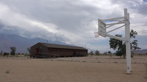 Restos-Del-Campamento-De-Reubicación-Japonés-Manzanar-En-La-Sierra-Nevada-Valle-De-Owens,-California