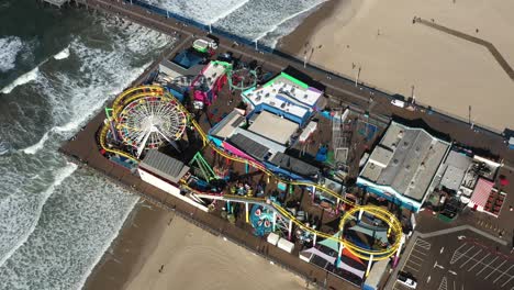 Excellent-Bird'S-Eye-View-Of-The-Amusement-Park-At-Santa-Monica-Pier