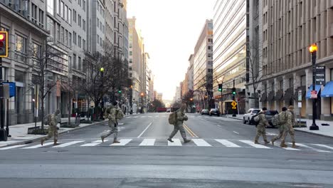 National-Guard-Troops-Patrol-The-Capitol-Washington-Dc-Following-The-Trump-Insurrection-And-Riots