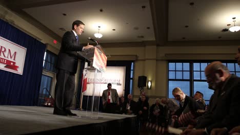 Evento-De-Campaña-Del-Partido-Republicano-Para-El-Presidente-Estadounidense-Que-Conduce-Al-Caucus-De-Iowa-Con-El-Senador-Marco-Rubio