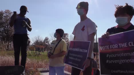 Trump-Supporters-Demonstrate-And-Confront-Young-Counter-Protestors-Outside-The-Iowa-State-Capital-Building