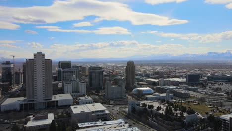 Excellent-Aerial-Shot-Of-Tall-Buildings-In-An-American-City