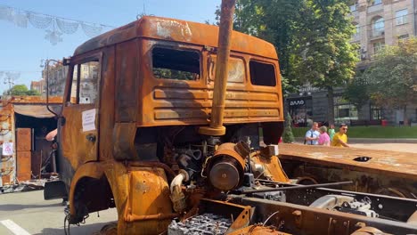 Wrecked-And-Destroyed-Russian-Tanks-And-War-Equipment-On-Khreshchatyk-Street-In-Downtown-Kyiv-Kiev-To-Celebrate-Ukrainian-Independence-Day-August-24