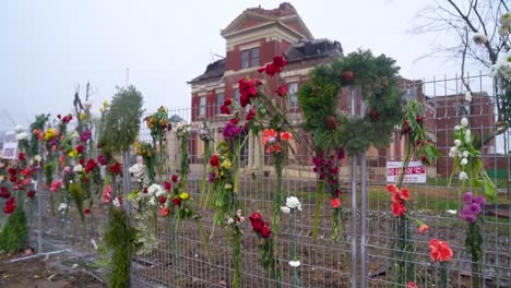 Establishing-Shot-Of-The-Destroyed-Downtown-Of-Mayfield,-Kentucky