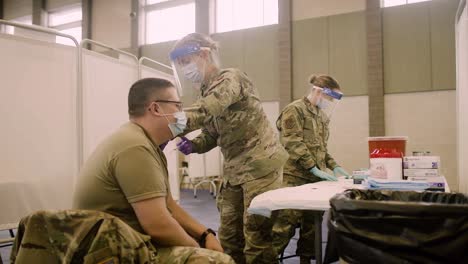 Indiana-National-Guard-Administers-The-First-Round-Of-Covid-19-Pandemic-Vaccinations-By-Innoculating-Soldiers