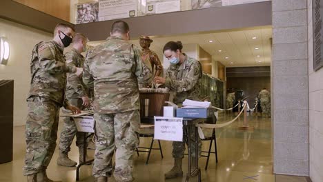 Indiana-National-Guard-Administers-The-First-Round-Of-Covid-19-Pandemic-Vaccinations-By-Innoculating-Soldiers