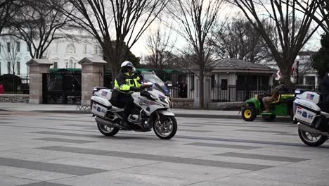 Military-Escorts-Rehearse-In-Front-Of-The-White-House-Before-Joe-Biden’S-Presidential-Inauguration-Washington,-Dc