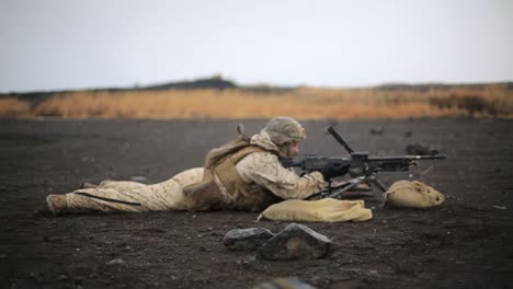 Kilo-Company,-3Rd-Battalion,-8Th-Marine-Regiment-Soldiers-Fire-M240-Machine-Guns,-Winter-Fuji-Viper-212,-Japan